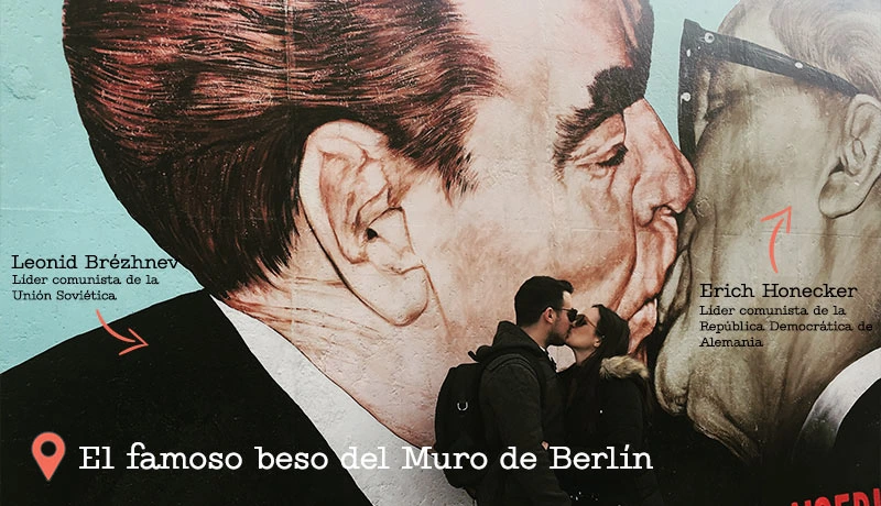 Beso en el Muro de Berlín