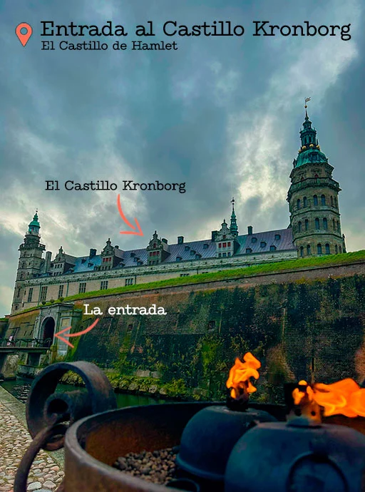 Entrada al Castillo Kronborg, el Castillo de Hamlet
