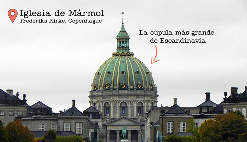 La Iglesia de Marmol de Copenage o Frederiks Kirke