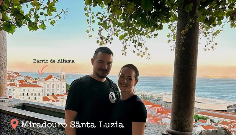 Mirador de Santa Lucia en Alfama