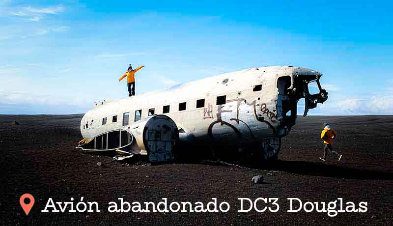 Avion DC 3 Wrecked Plane Islandia