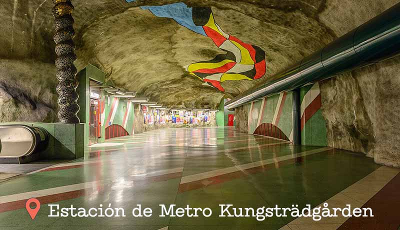 Estación de Metro Kungstradgarden de Estocolmo