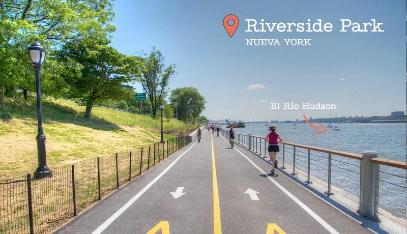 Riverside Park, junto al río Hudson