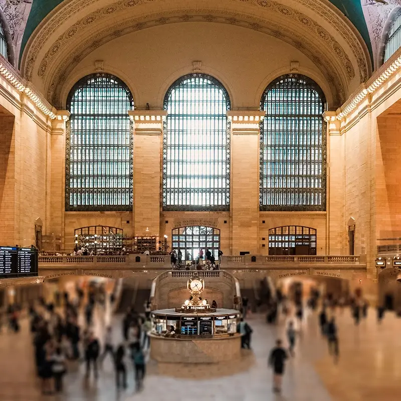 Vestíbulo principal y reloj de Grand Central Terminal, Nueva York
