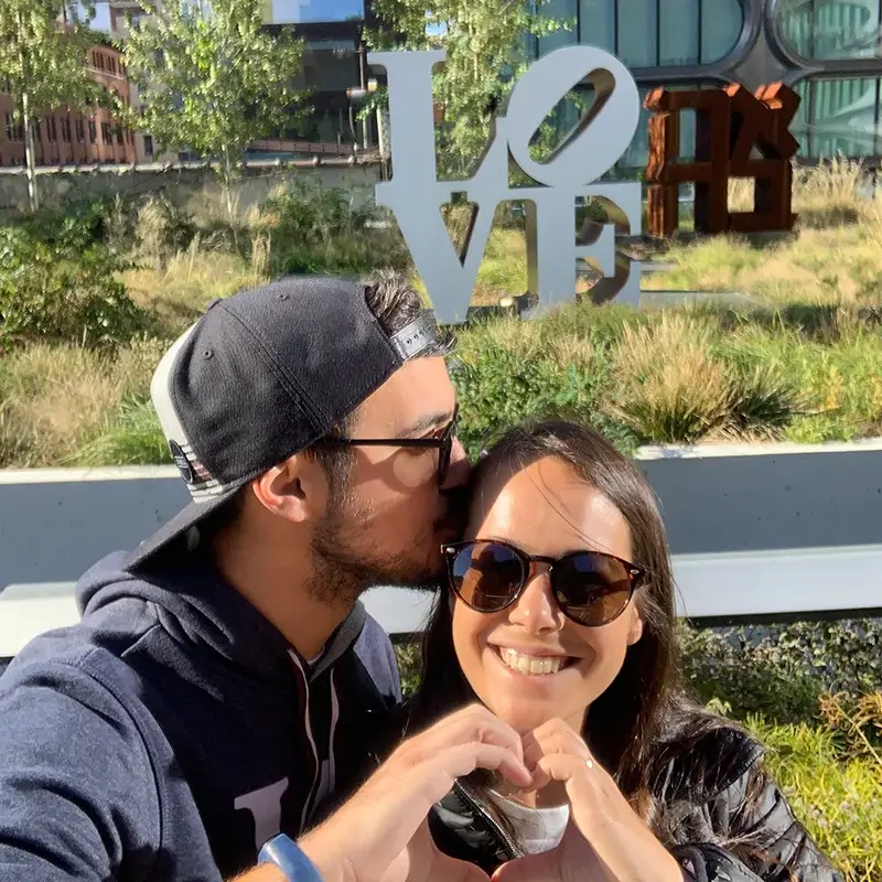 Escultura LOVE en el High Line, Nueva York