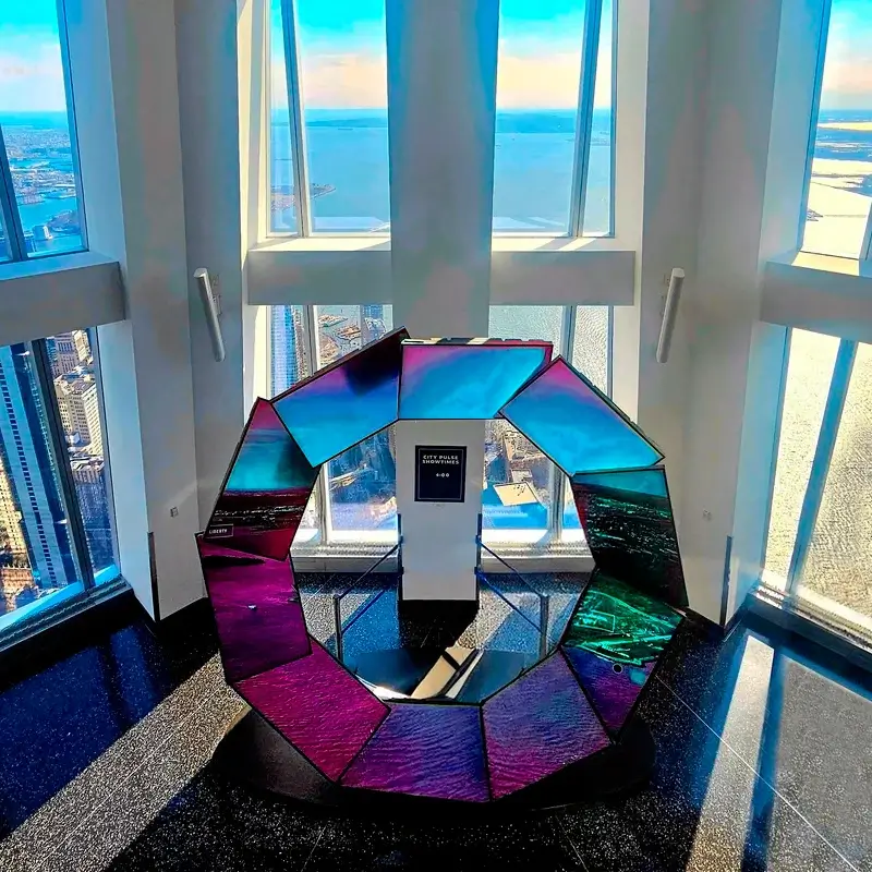 City Pulse, la instalación interactiva del One World Observatory, Nueva York
