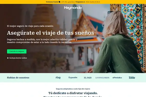 Paso 1: Activar descuento en la portada de Heymondo