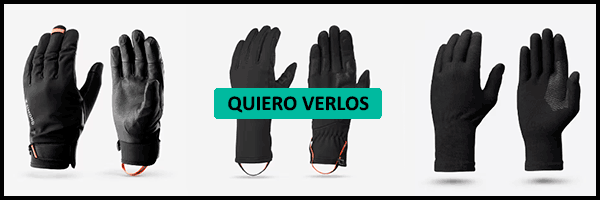 Guantes finos y táctiles, perfectos para mañanas frías.