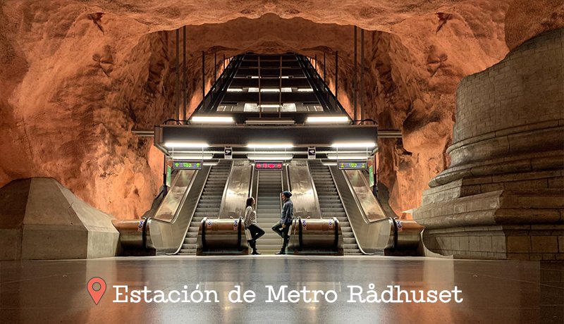 Estación de Radhuset Ayuntamiento Estocolmo