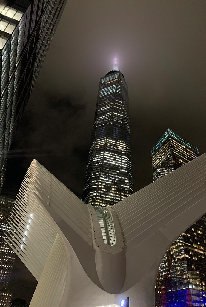 El World Trade Center de Nueva York por la Noche
