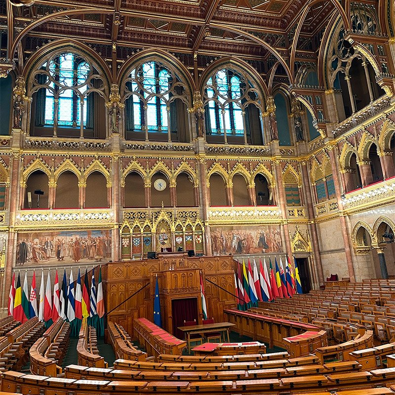 Antiguo Salón de la Cámara Alta del Parlamento de Budapest