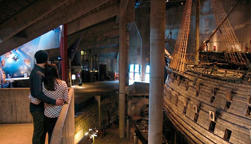Interior del Museo Vasa de Estocolmo