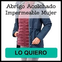 Chaqueta Impermeable y Acolchada para Mujer de Decathlon